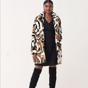 DVF Faux Fur Coat - new with tags